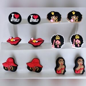 Black Girl Magic Croc Charms